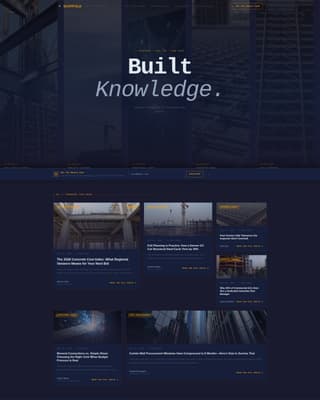 Construction Company Reviews Website Template