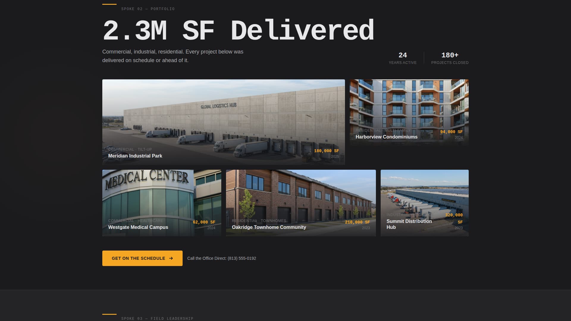 Construction Company Booking Website Template