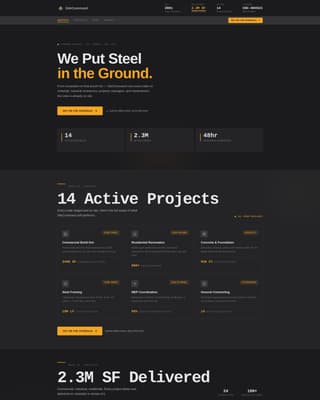 Construction Company Booking Website Template