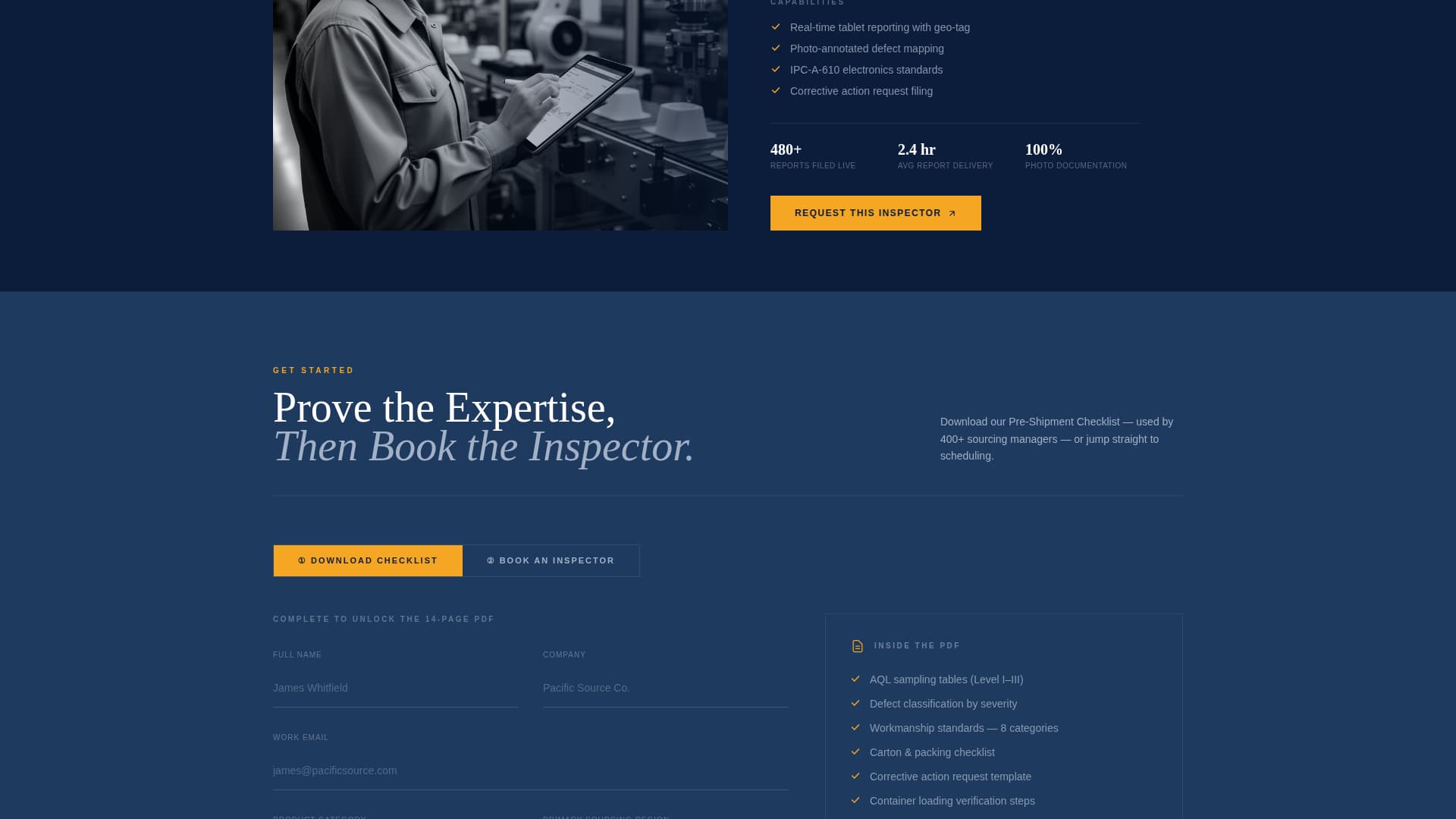 Certify — Expert Quality Assurance Landing Page Template