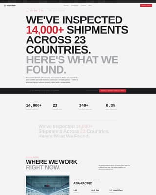Inspecthub - Precision Qualityinspector Landing Page Template