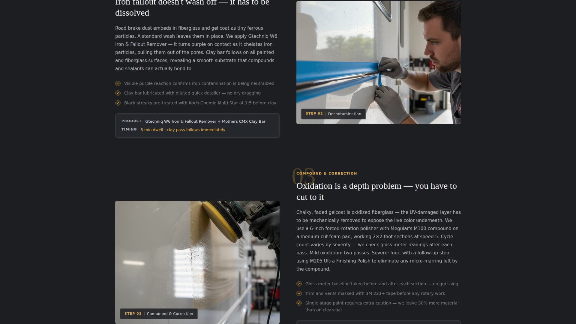 Gleam - Trusted Rvdetailing Landing Page Template