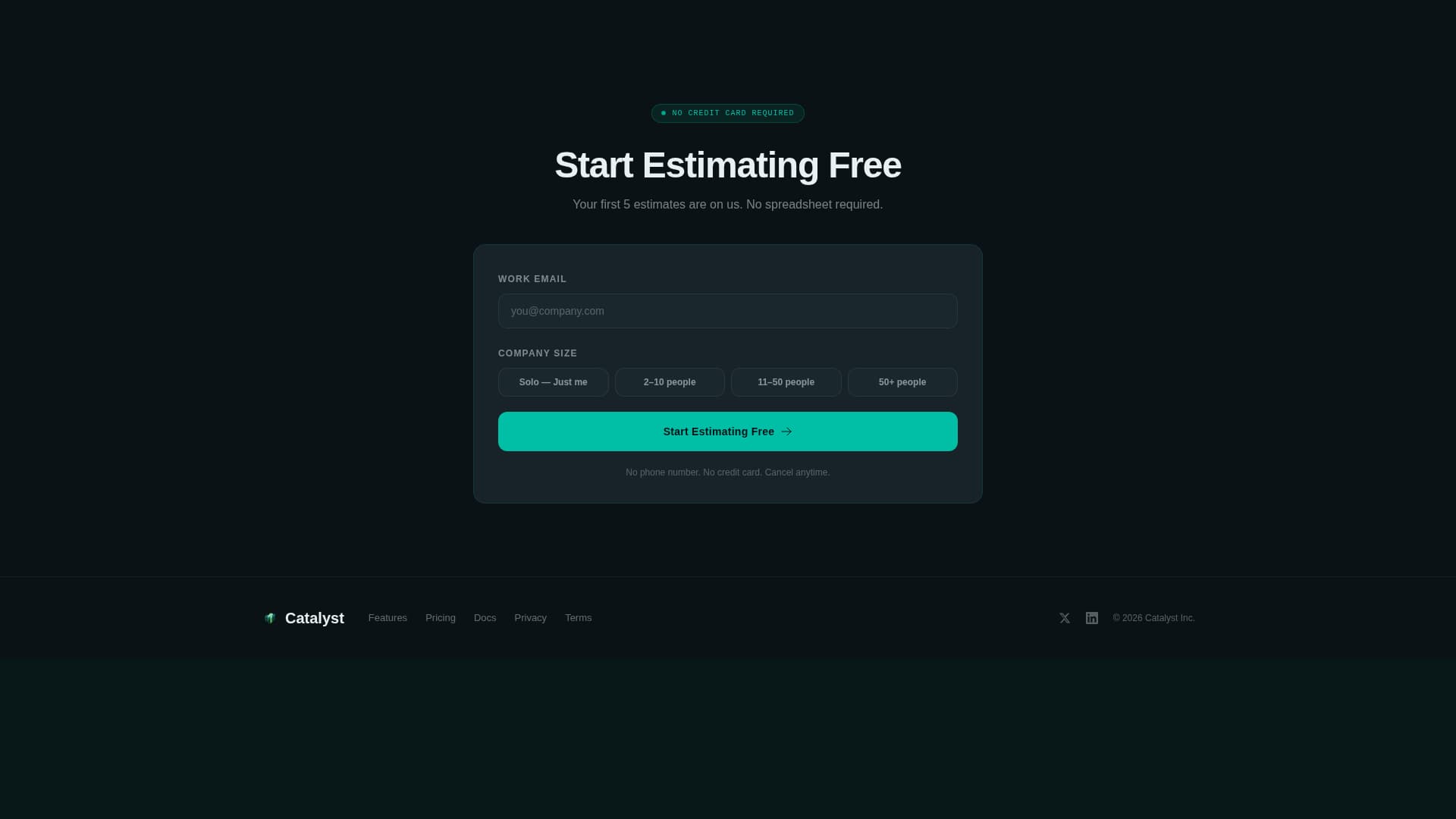 Construction Company Pricing Website Template