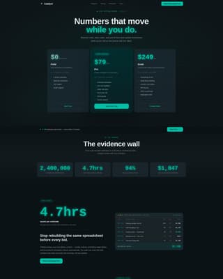 Construction Company Pricing Website Template