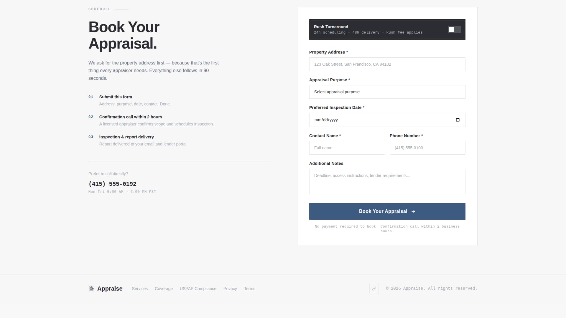 Certify — Proven Appraiser Credentials Landing Page Template