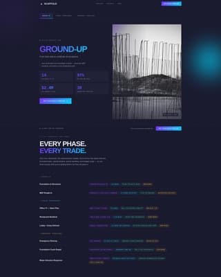 Scaffold - High-velocity Construction Landing Page Template