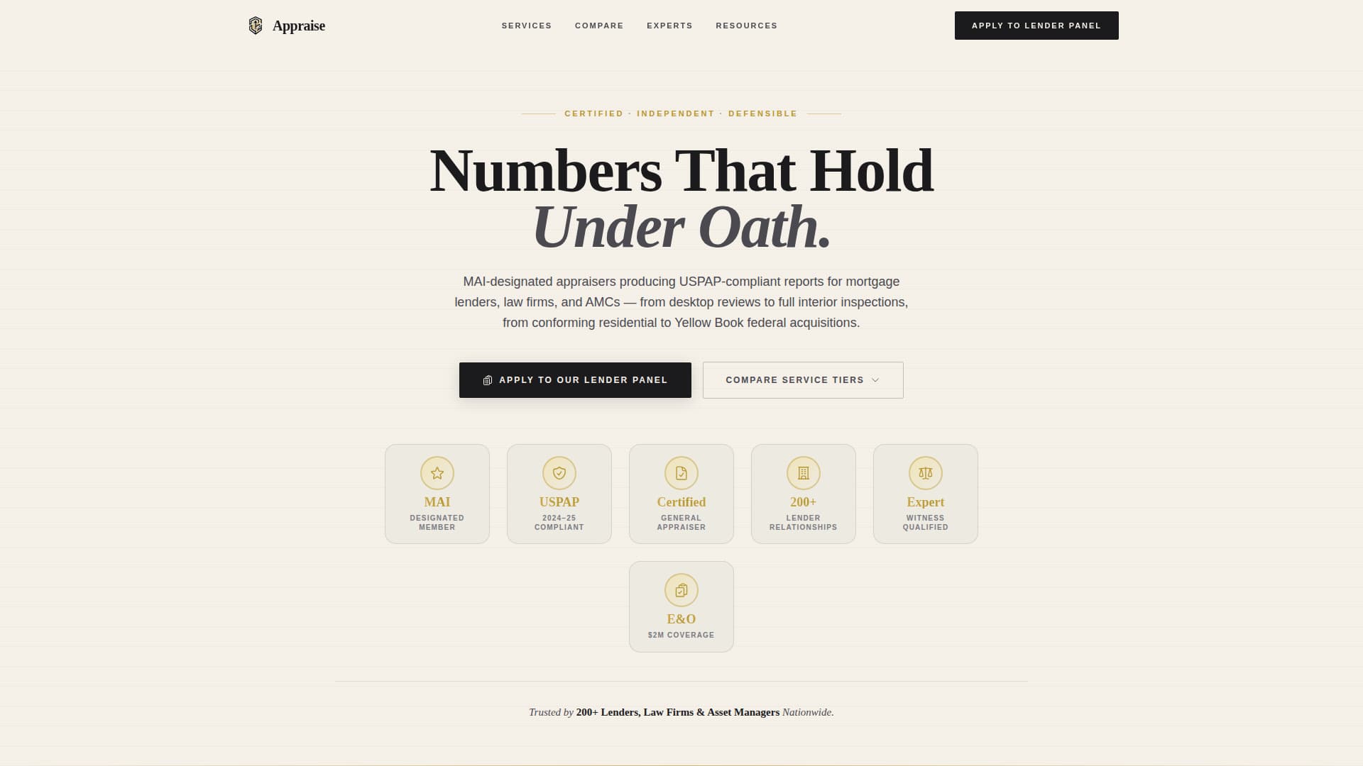 Valuate — Certified Property Appraisal Landing Page Template