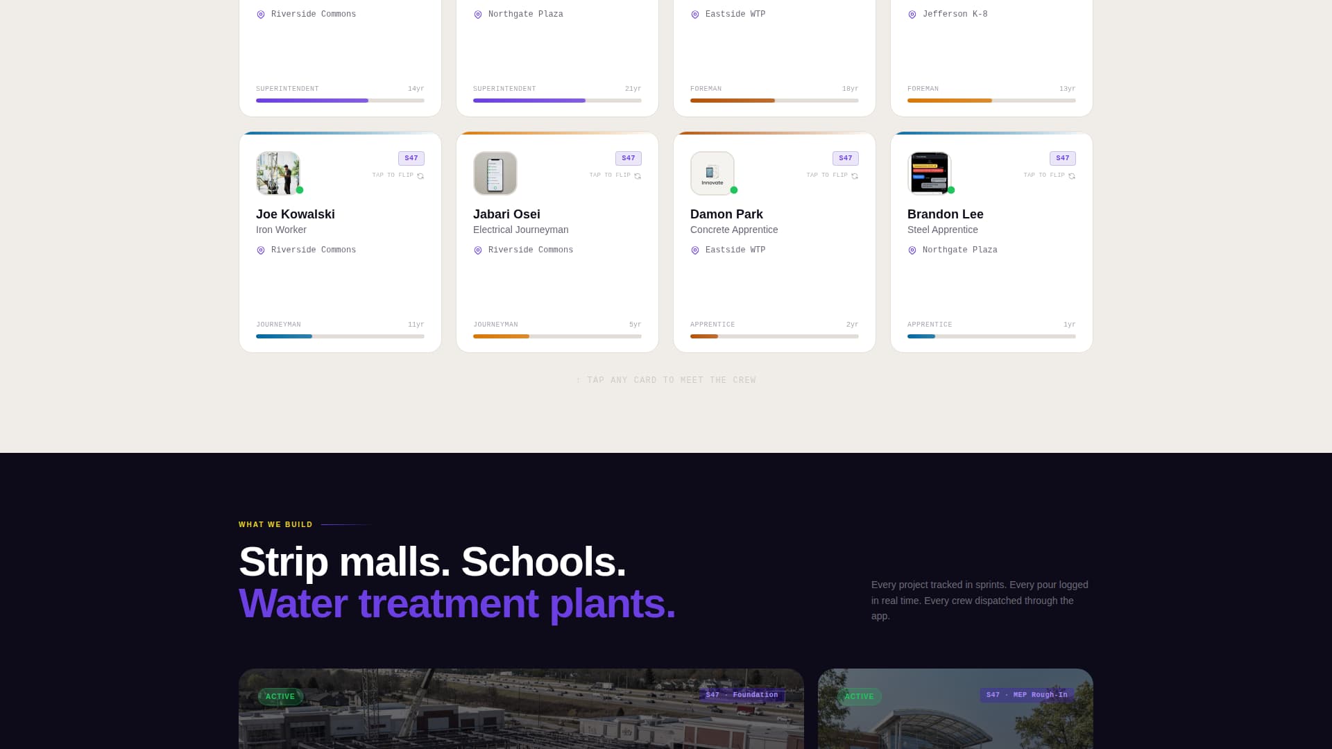 Construction Company Specialist Professional Website Template