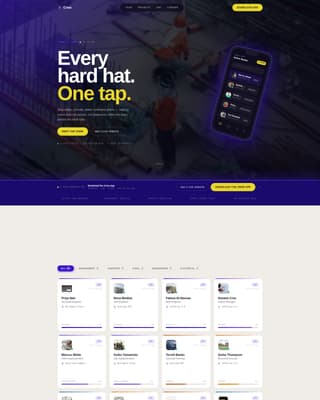 Construction Company Specialist Professional Website Template