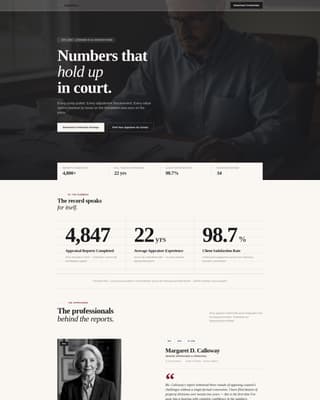 Appraise - Precise Appraiser Landing Page Template