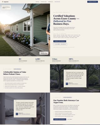 Validate — Expert Property Appraiser Landing Page Template