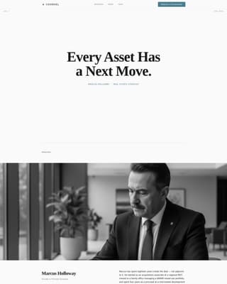 Counsel - Editorial Strategy Landing Page Template