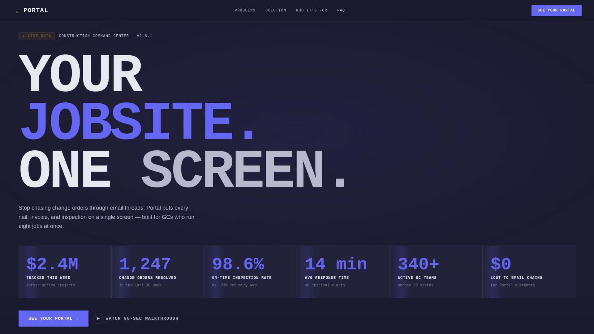 Construction Software & SaaS Specialist Professional Website Template
