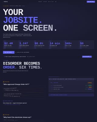 Construction Software & SaaS Specialist Professional Website Template