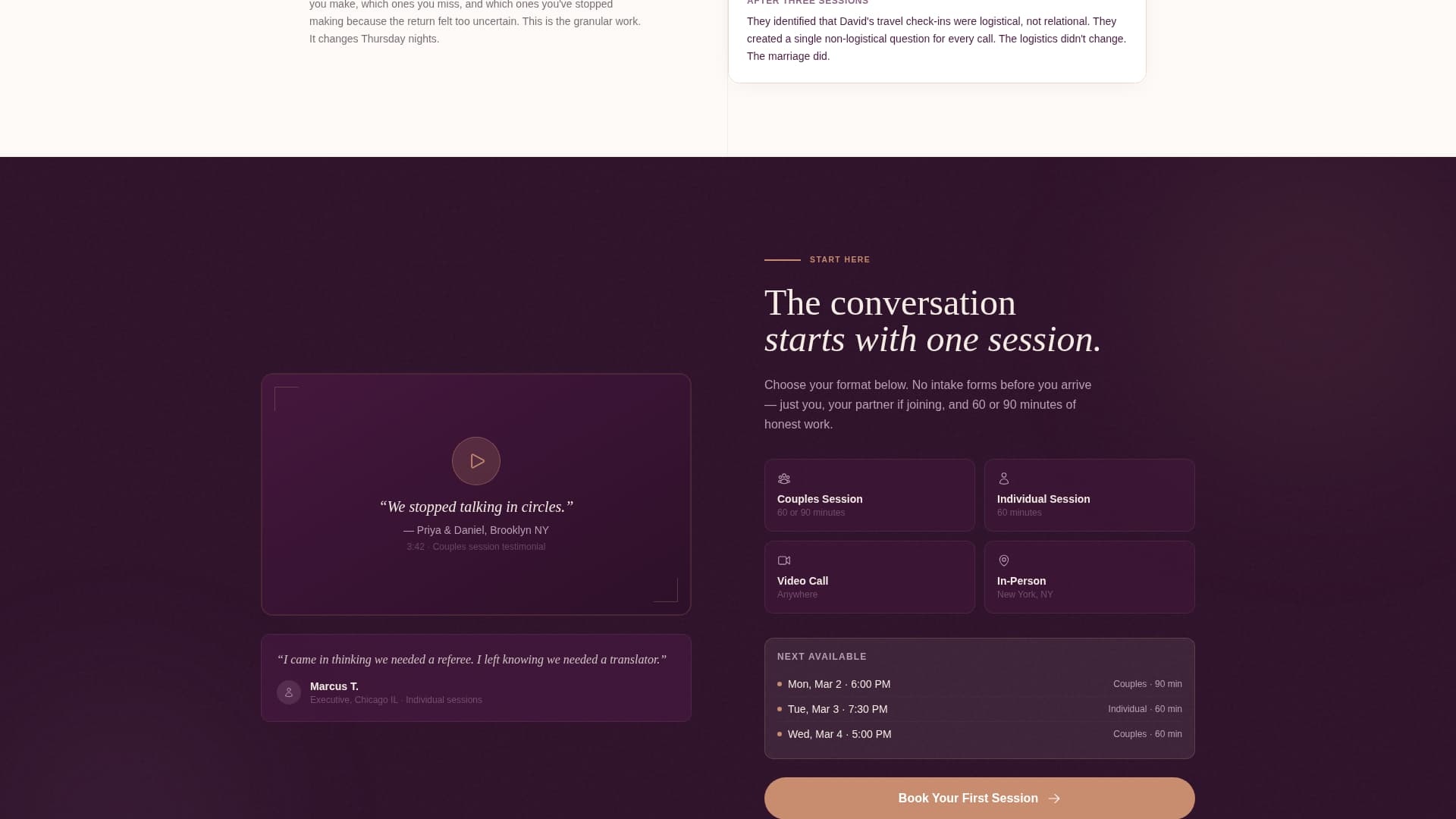 Attune - Transformative Relationshipcoaching Landing Page Template