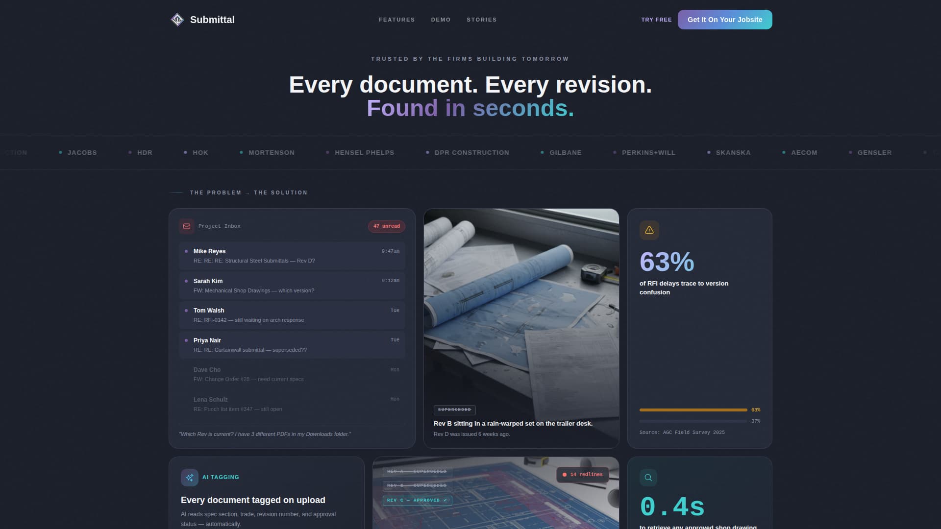 Construction Software Advanced Professional Website Template