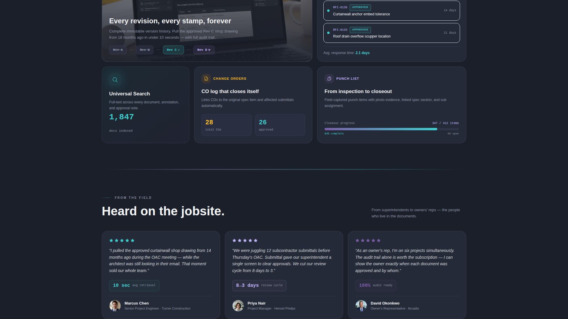 Construction Software Advanced Professional Website Template