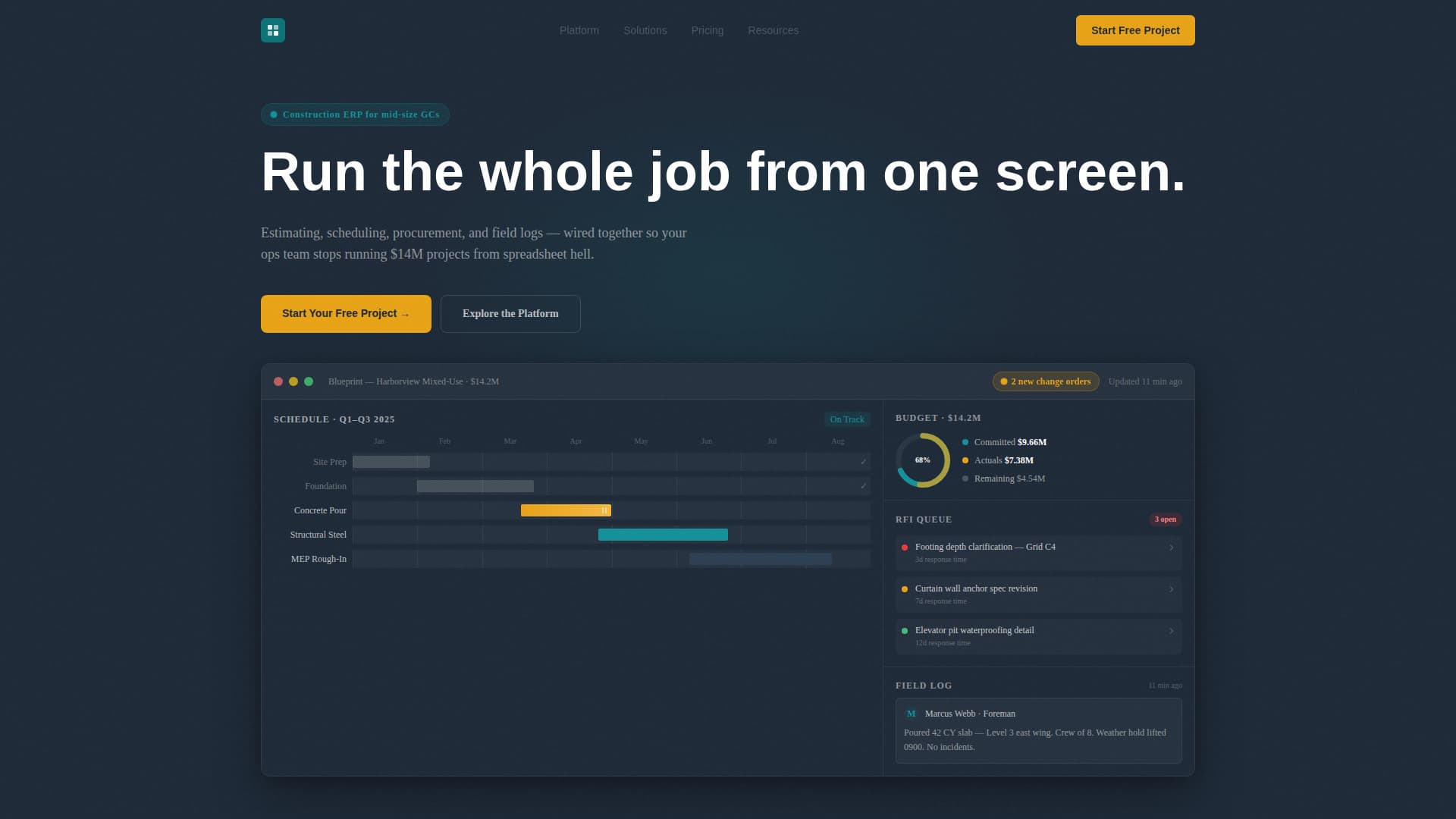 Draft — Structural Plans Landing Page Template
