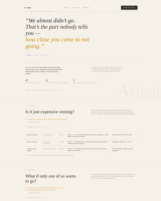 Attest - Editorial Relationshipcoach Landing Page Template
