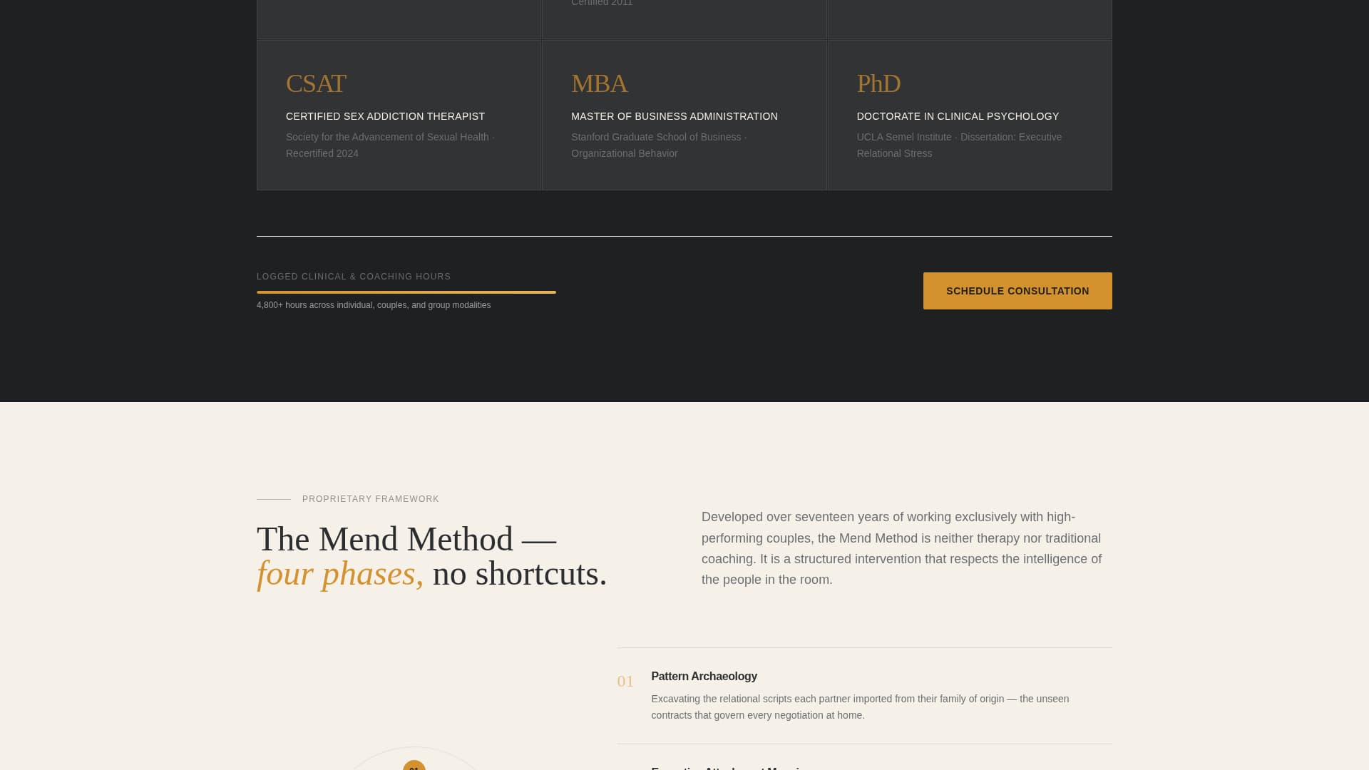 Mend - Confidential Relationshipcoaching Landing Page Template
