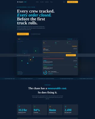 Construct — Field Operations Landing Page Template