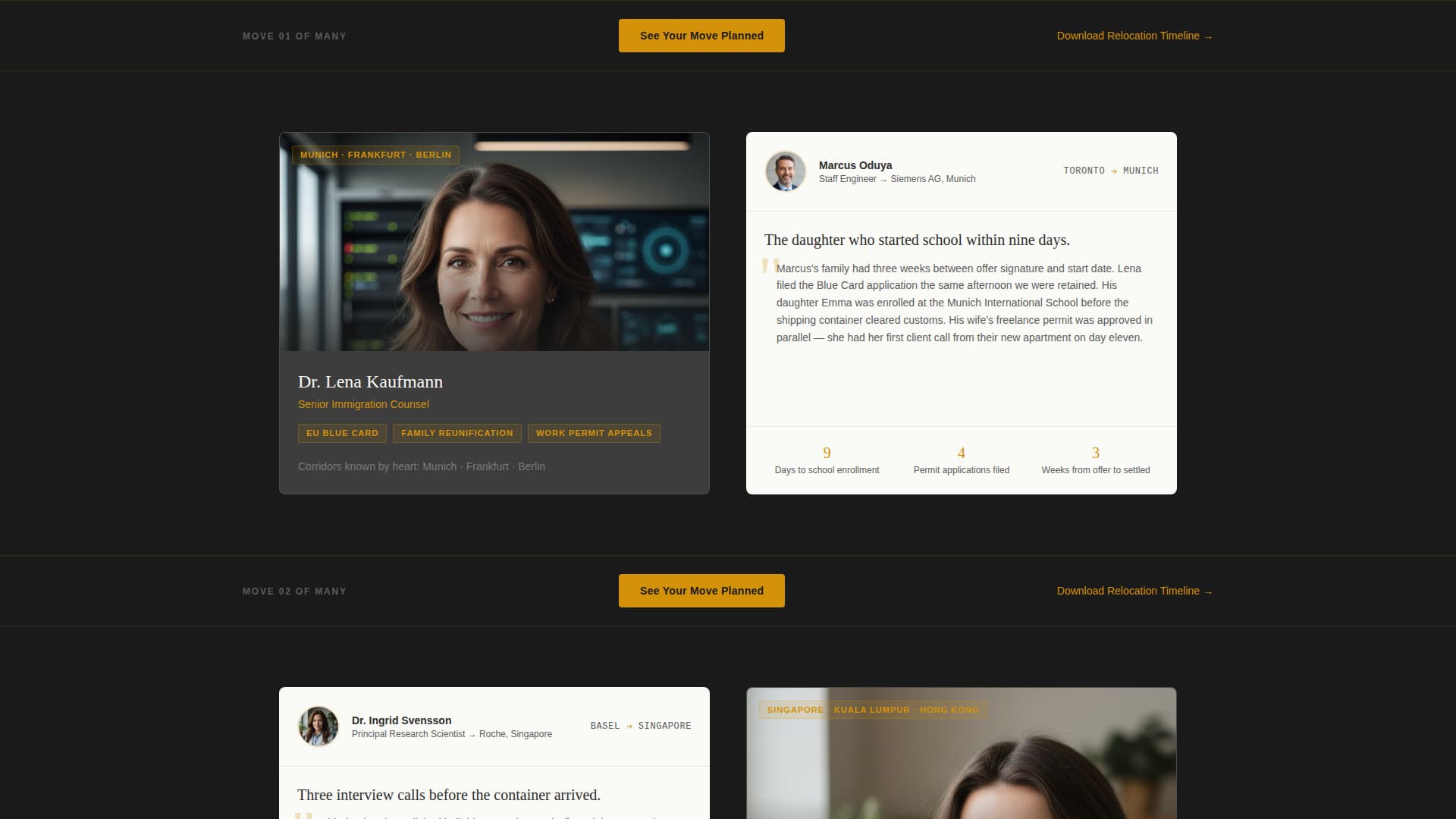 Relocate - Precision Mobility Landing Page Template