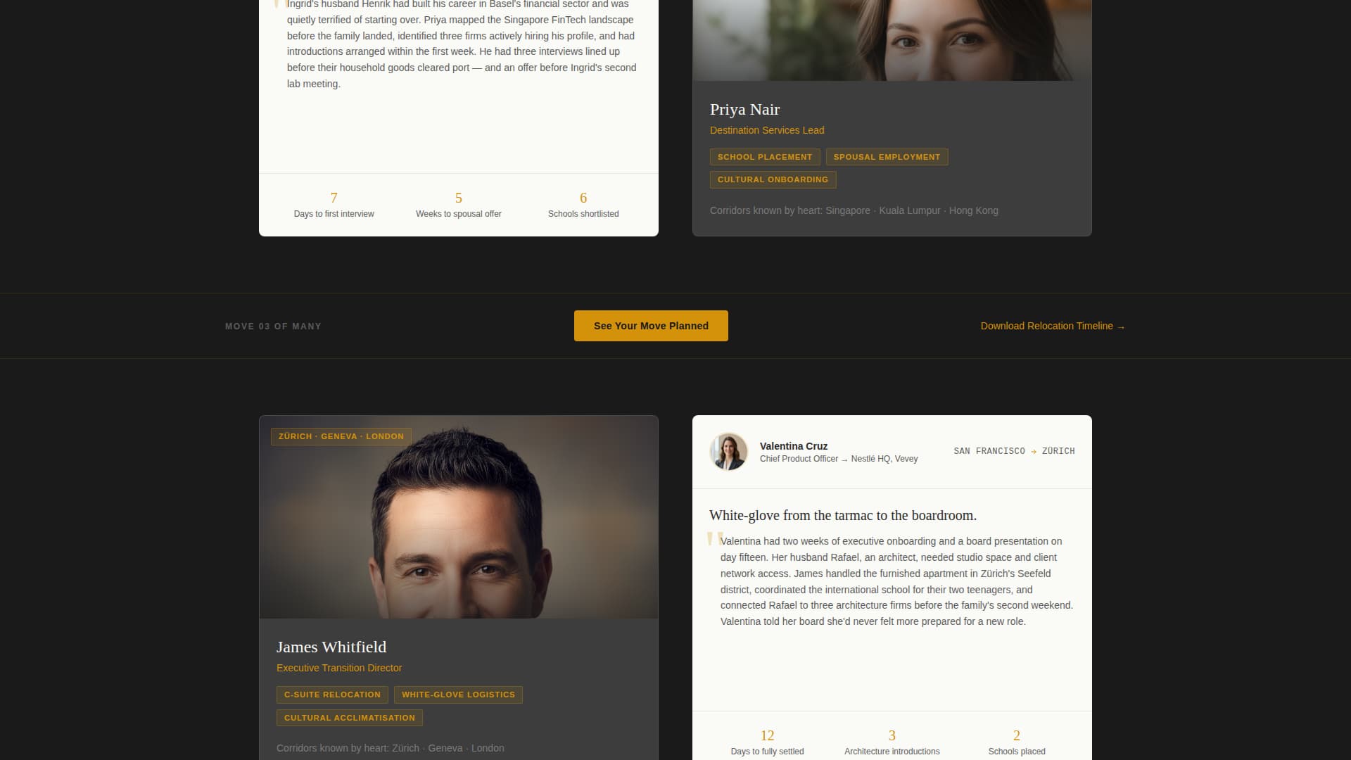 Relocate - Precision Mobility Landing Page Template