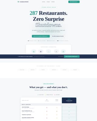 Comply - Authoritative Restaurantcompliance Landing Page Template