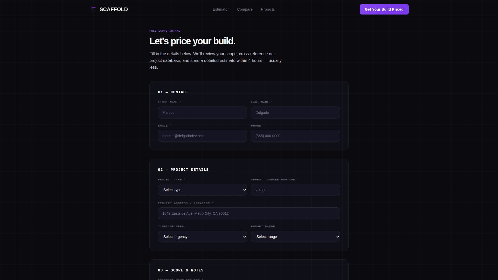 Build — Fast Construction Landing Page Template