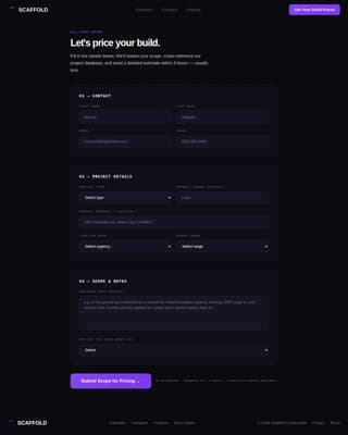 Build — Fast Construction Landing Page Template