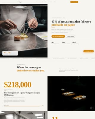 Margin - Authoritative Restaurant Landing Page Template