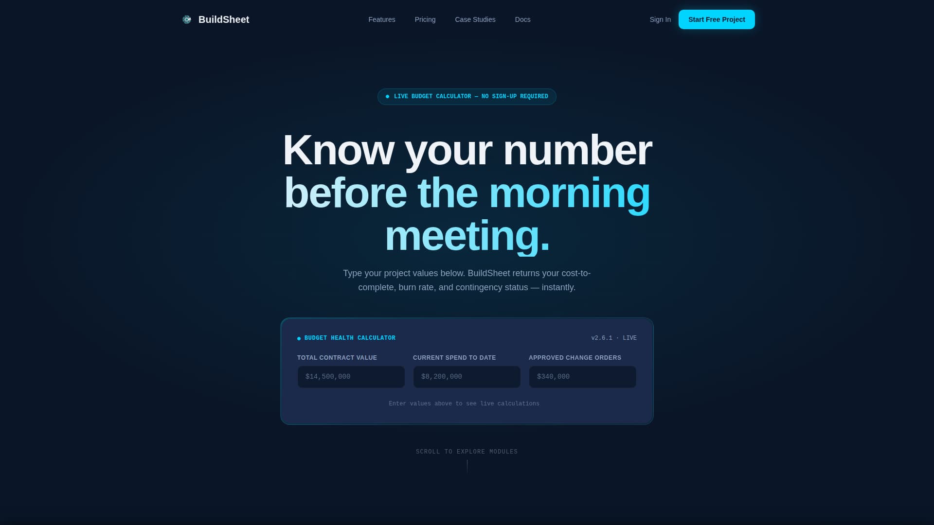 Buildsheet - Powerful Construction Landing Page Template