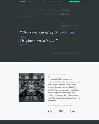 Sustain - Authoritative Restaurantsustainability Landing Page Template
