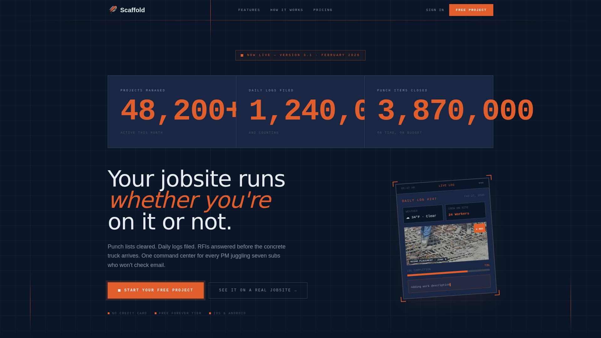 Build — Expert Construction Landing Page Template