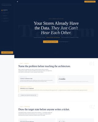 Transform - Executive Retailconsulting Landing Page Template