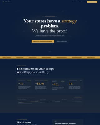 Strategize - Precision Retail Landing Page Template