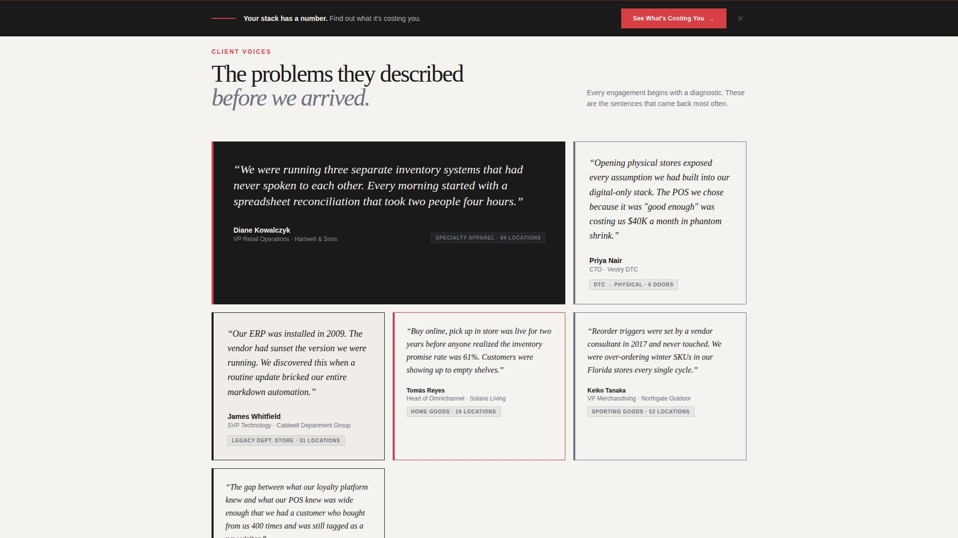 Reframe - Authoritative Retailconsulting Landing Page Template