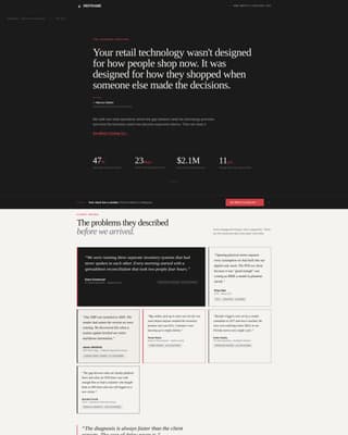 Reframe - Authoritative Retailconsulting Landing Page Template