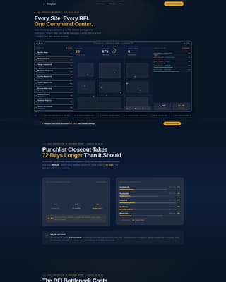 Siteplan - Powerful Construction Management Landing Page Template