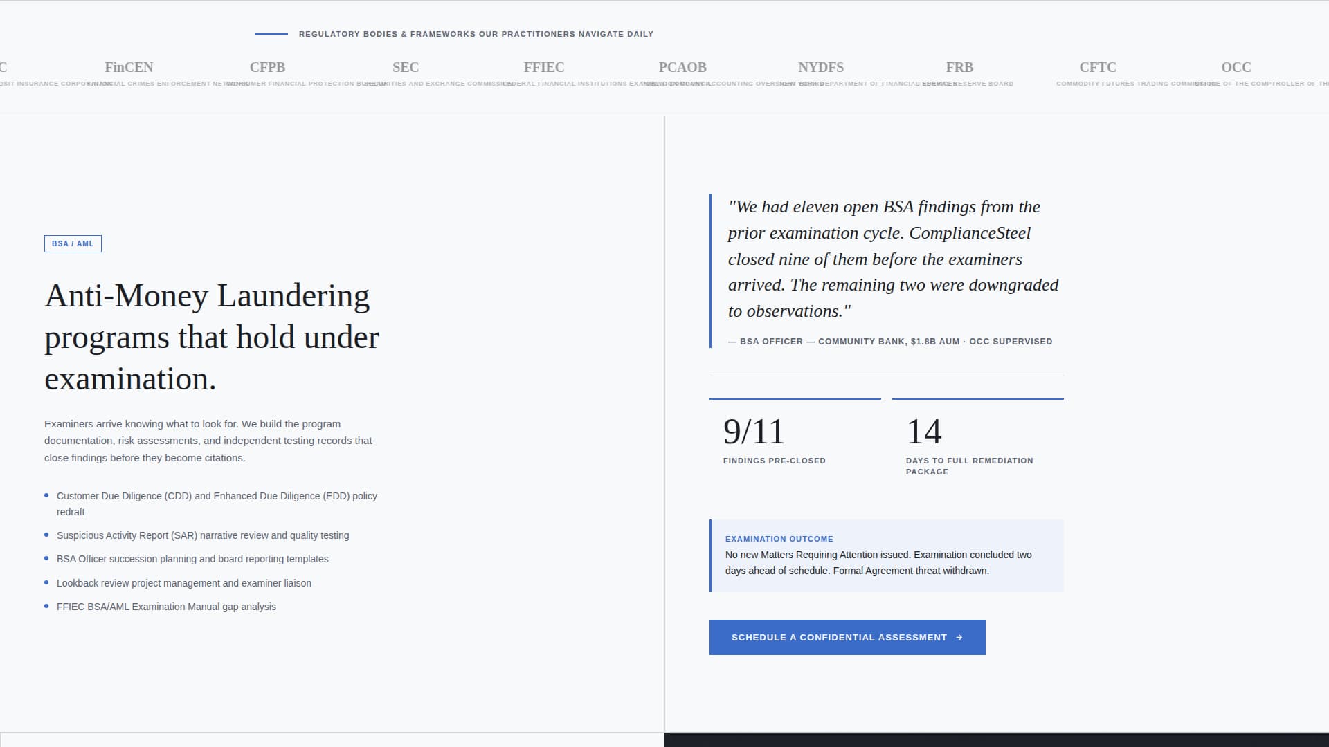 Compliance - Authoritative Regulatory Landing Page Template