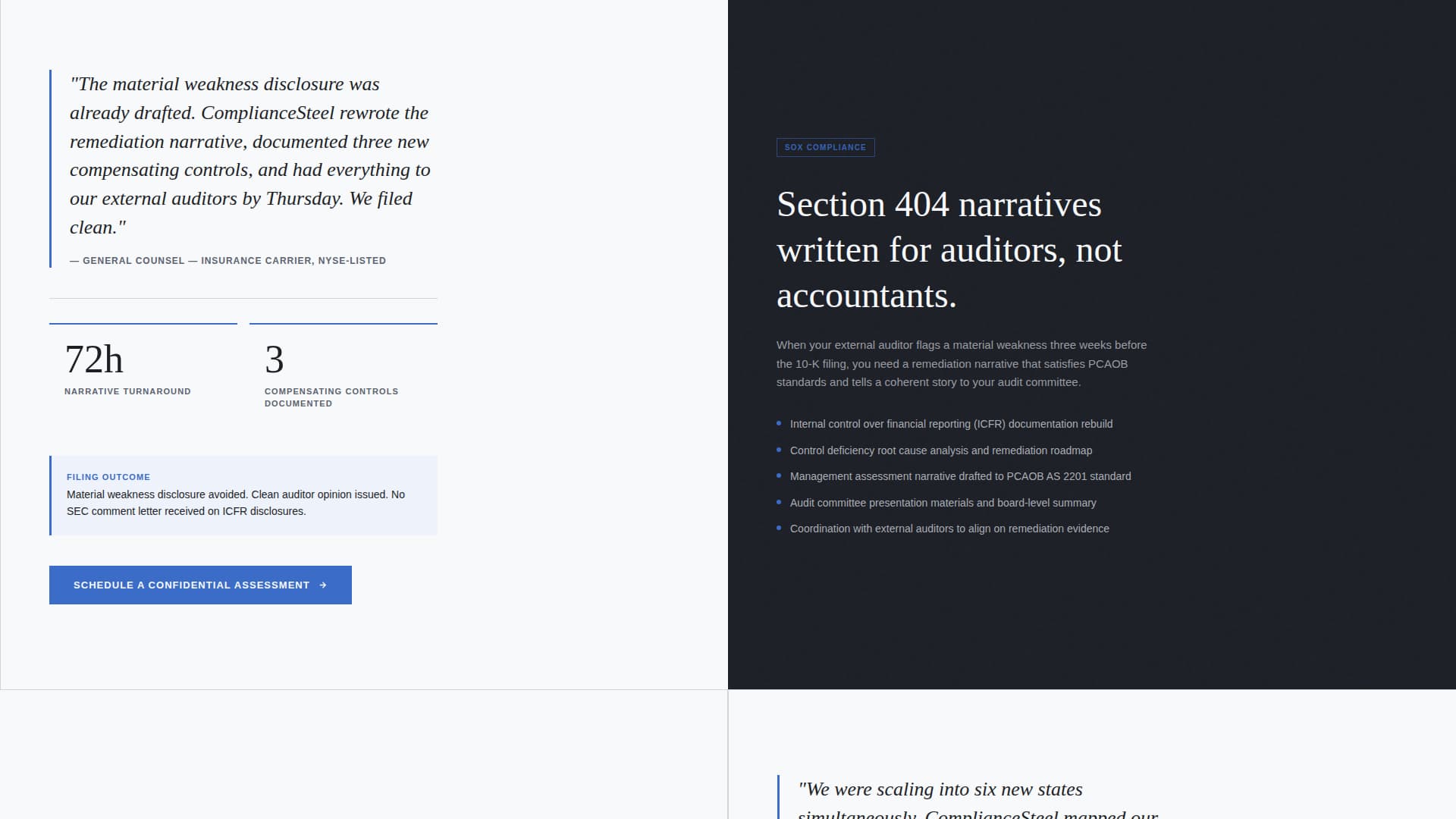 Compliance - Authoritative Regulatory Landing Page Template