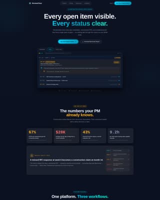 Reviewclear - Powerful Construction Landing Page Template