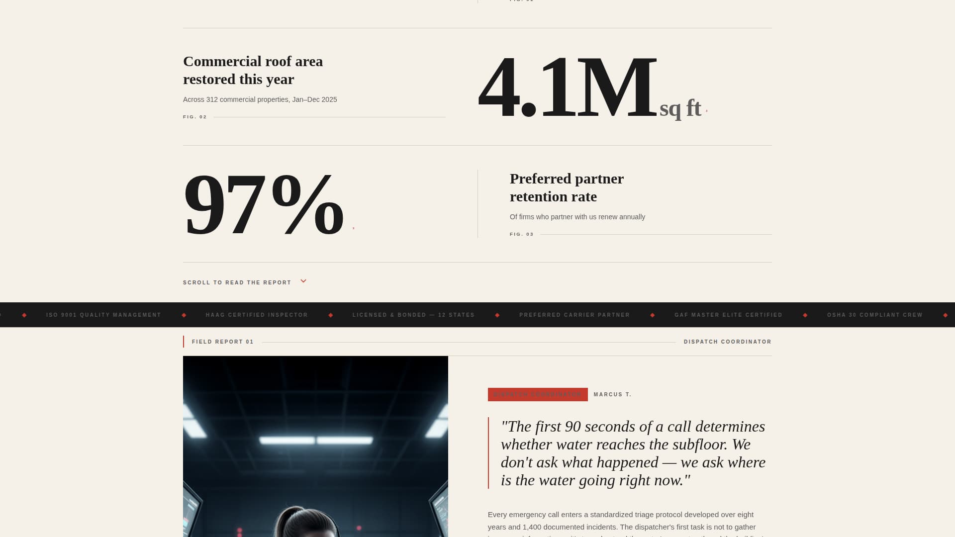 Shingle - Authoritative Roofing Landing Page Template