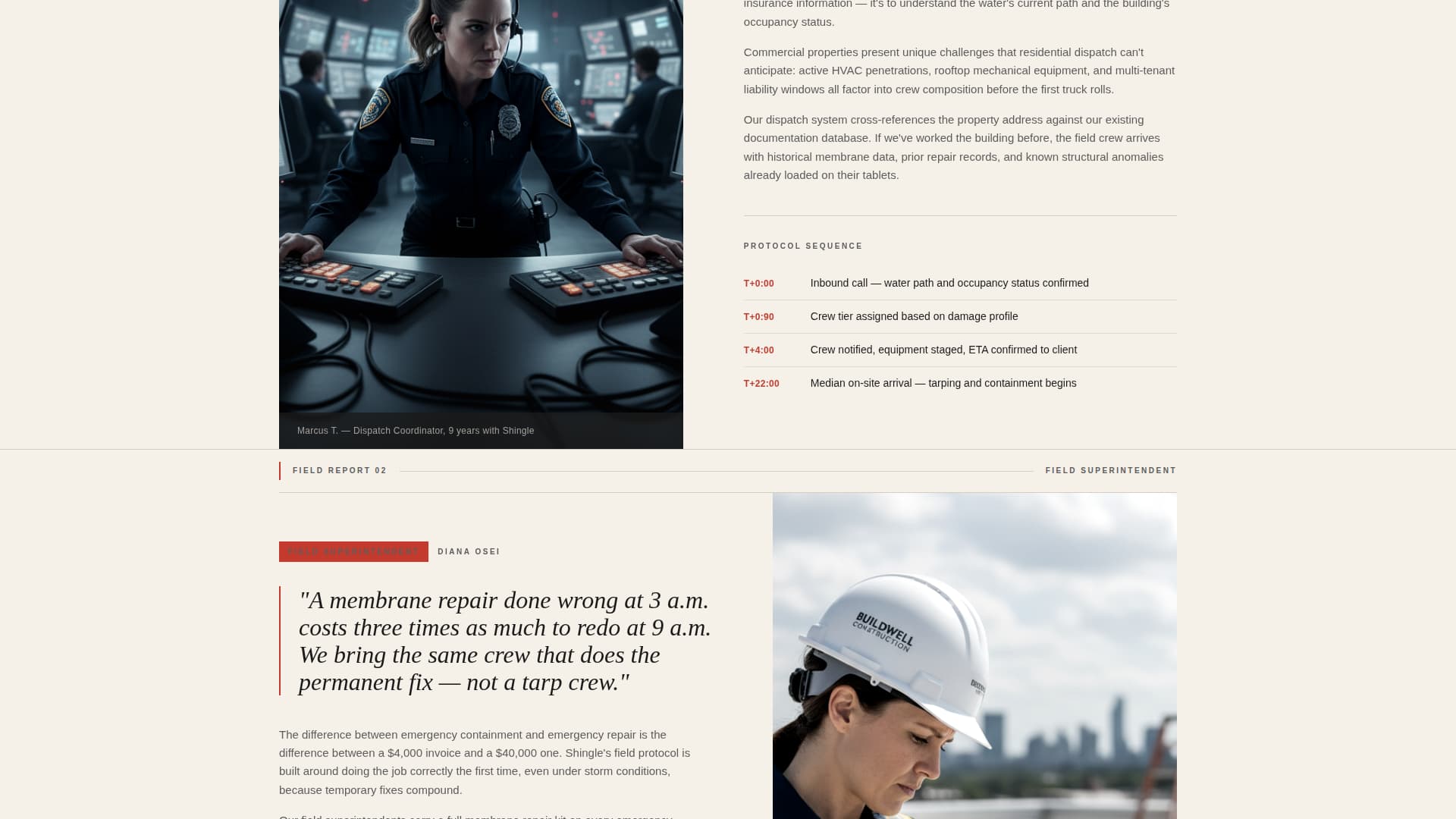 Shingle - Authoritative Roofing Landing Page Template