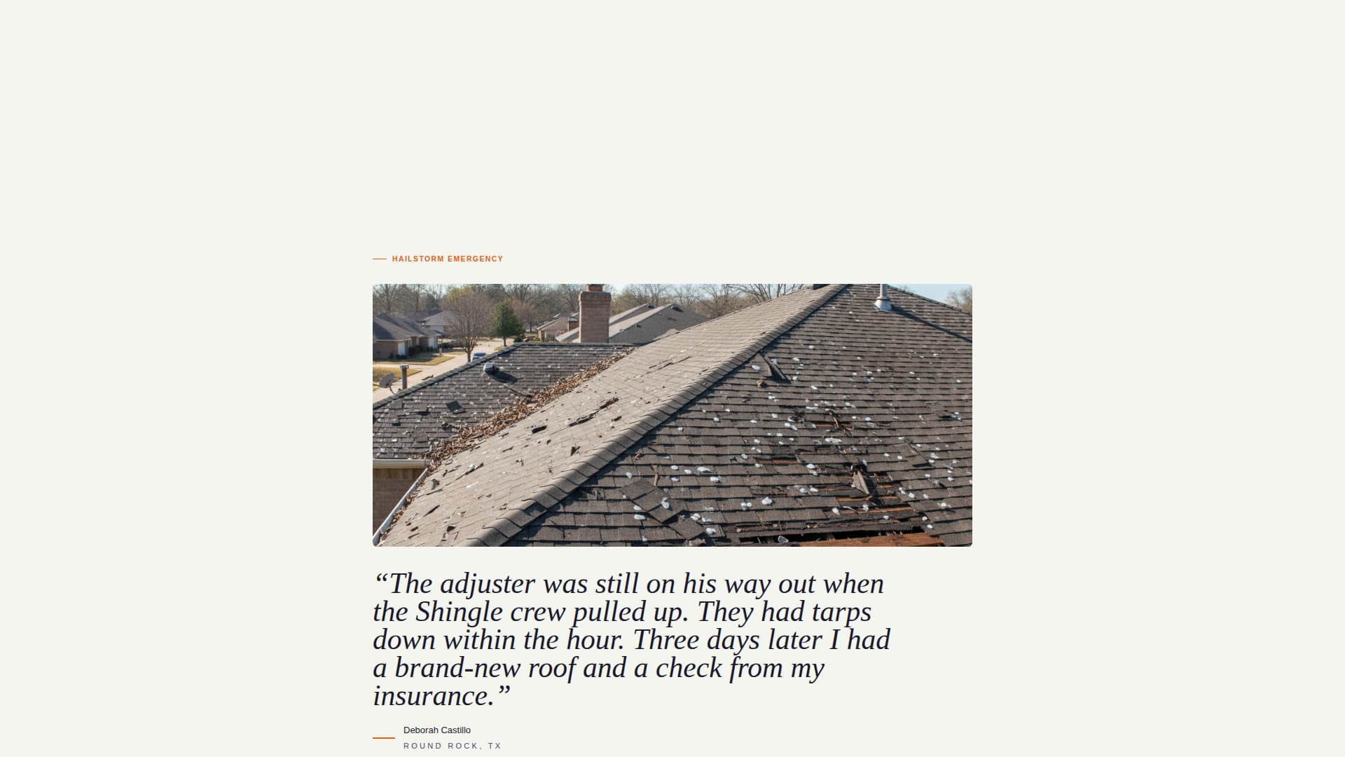 Shingle - Trusted Roofing Landing Page Template