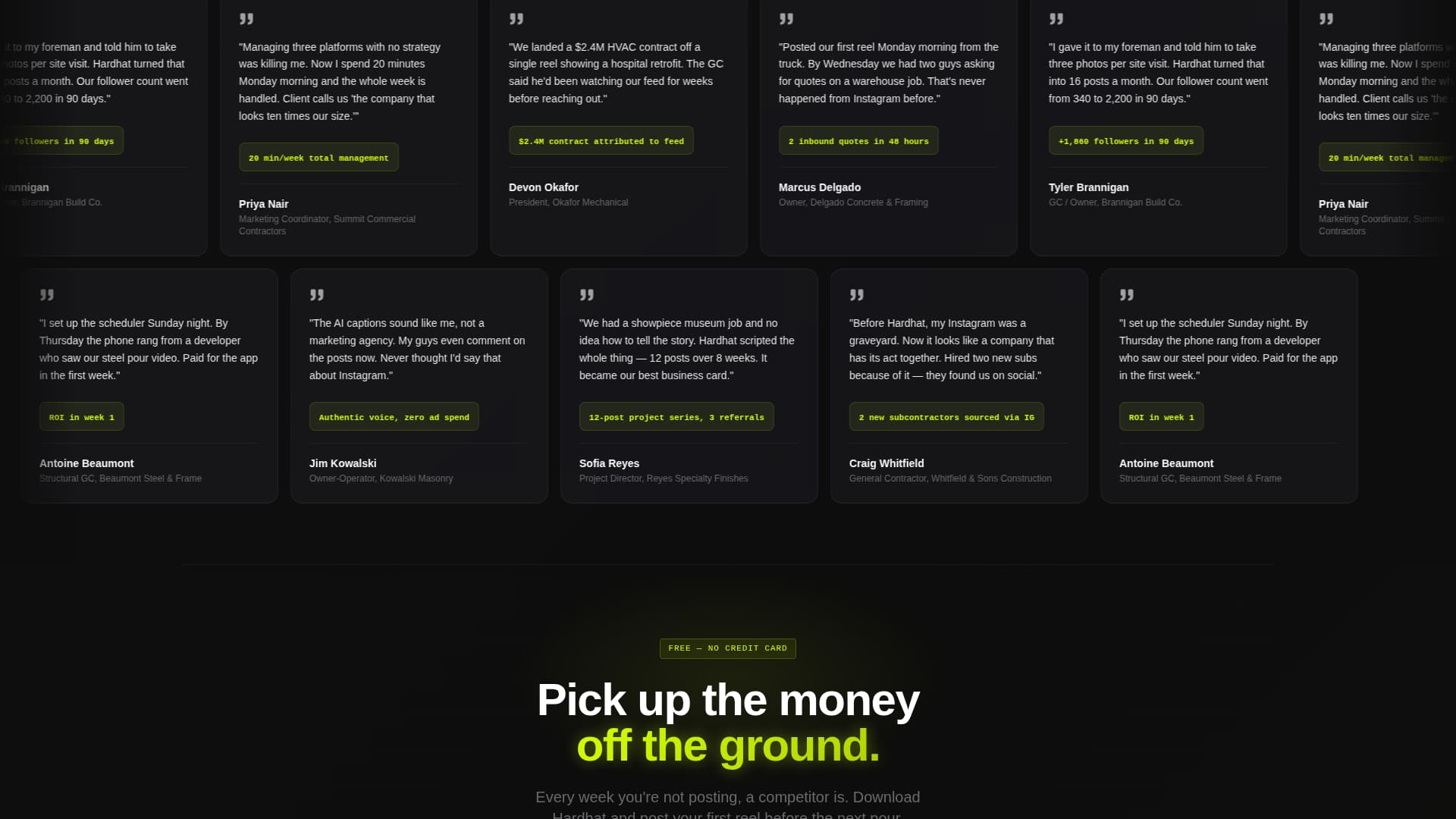 Crew — Rapid Construction Landing Page Template
