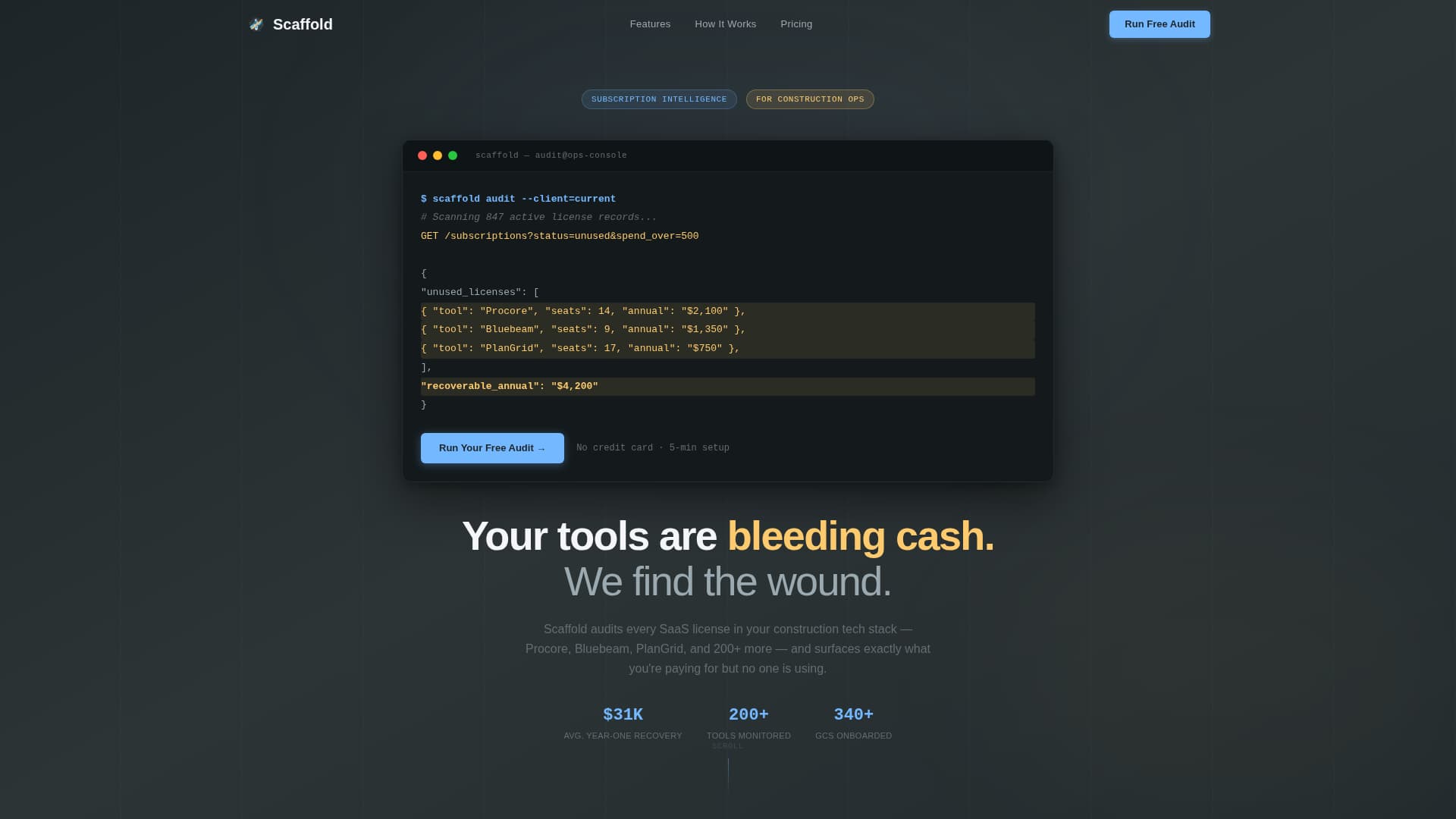 Structure — Pro Construction Landing Page Template
