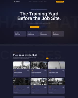Hardhat - Glassmorphic Construction Landing Page Template
