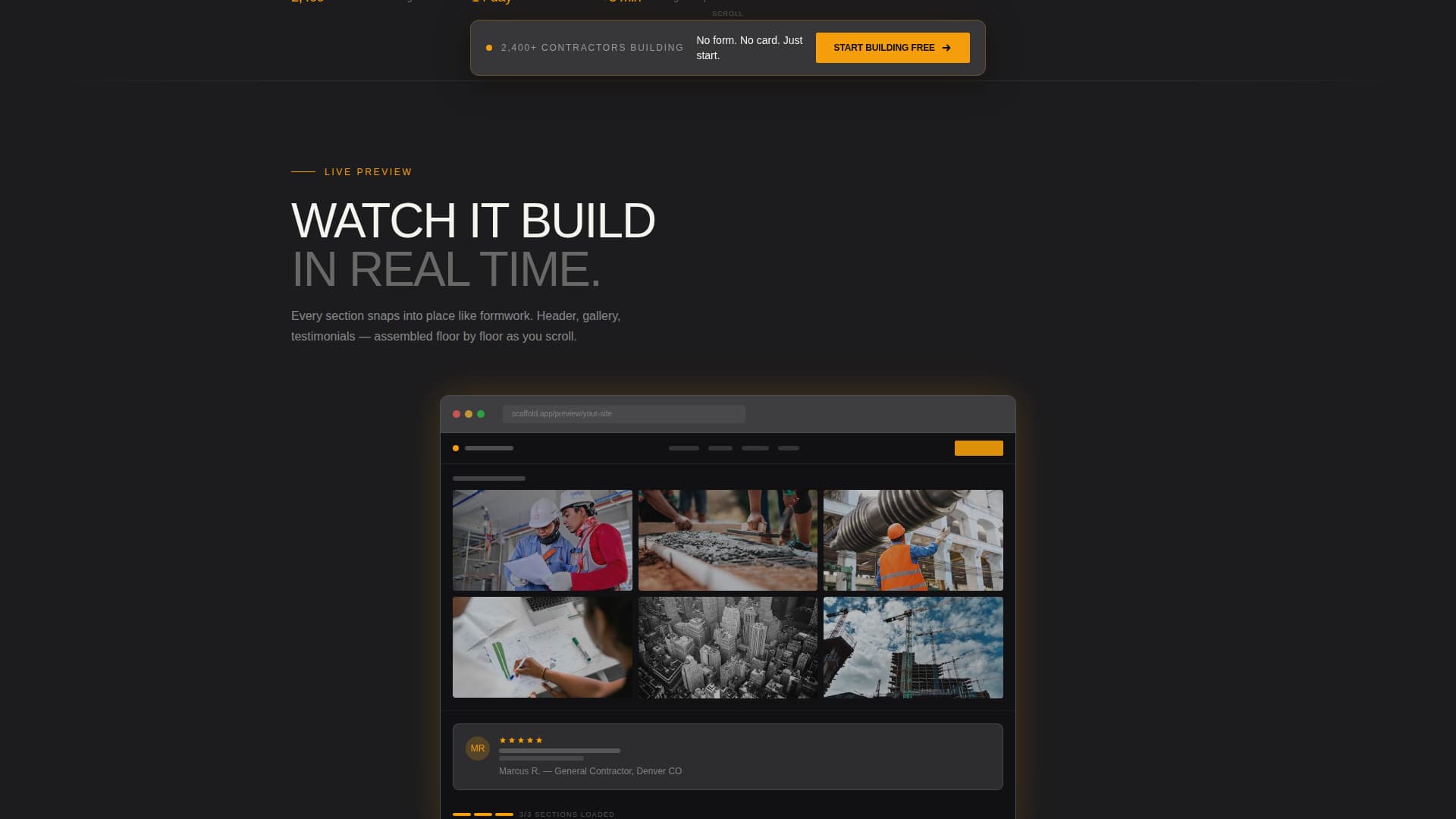 Construct — Elite Builder Landing Page Template