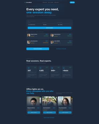 Consult - Powerful Booking Landing Page Template